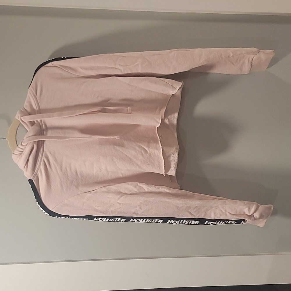 Pink Cropped Sweater in M by Hollister